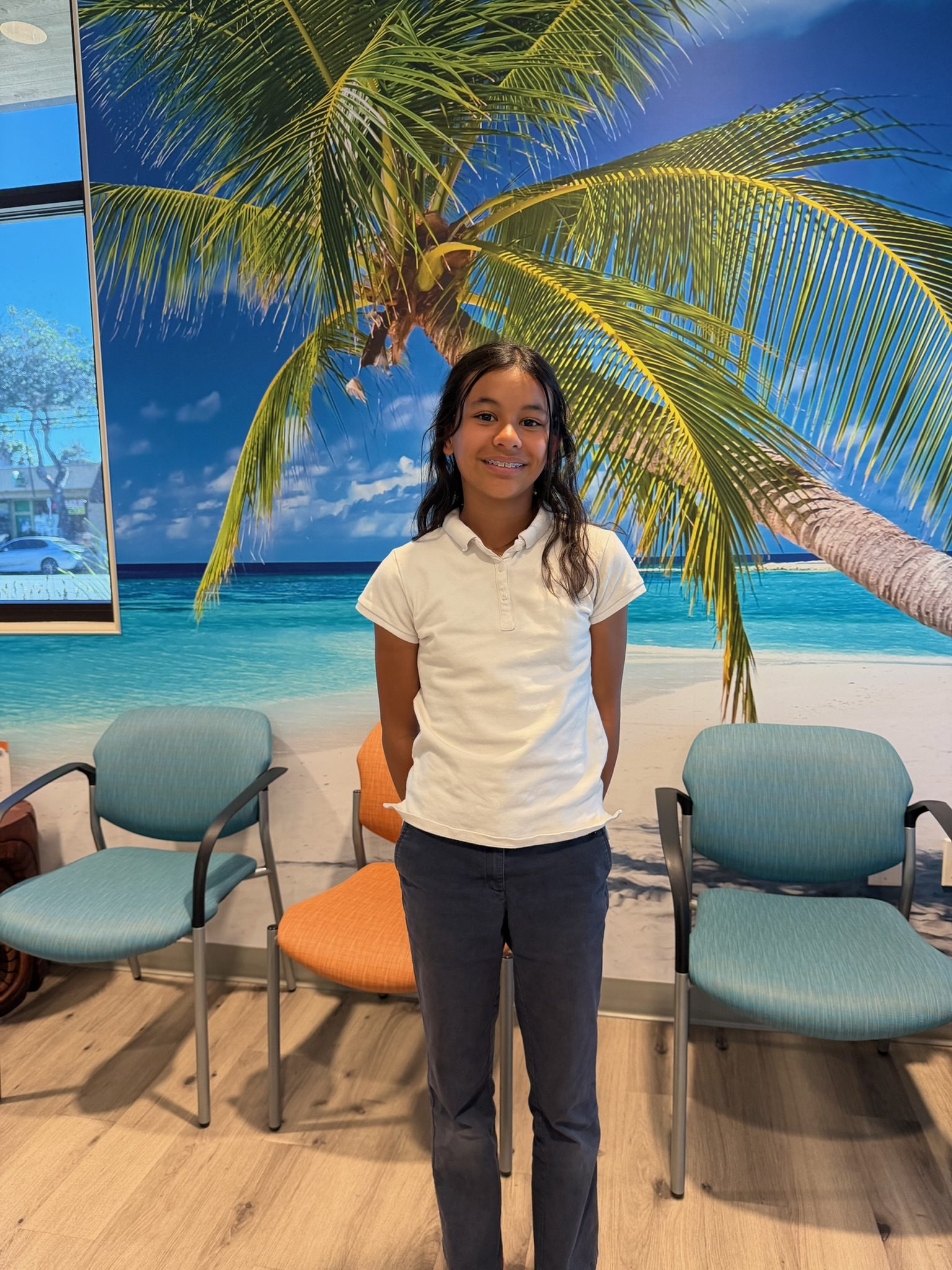 A young patient in the Arroyo Grande waiting area.