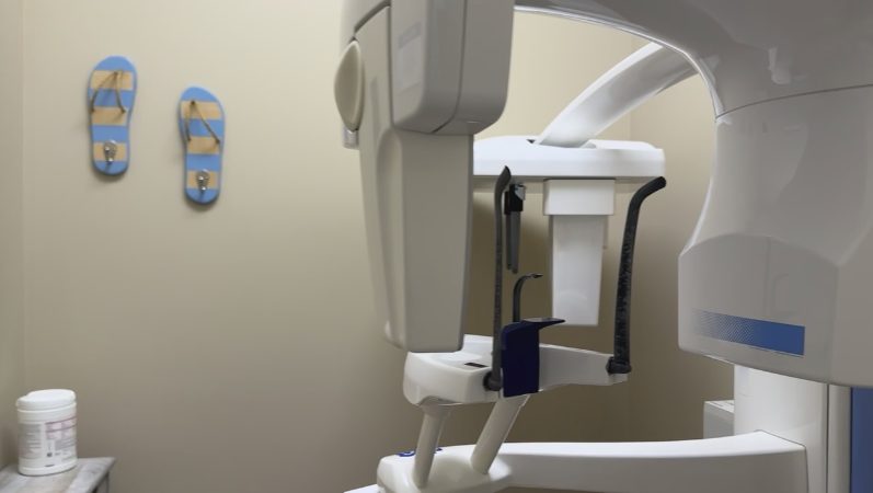 The 3D cone beam X-ray unit.